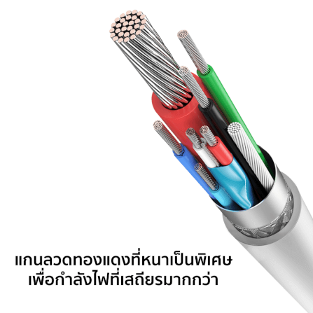 สายชาร์จเร็ว ZTEC รุ่น ZL221 USB-C to Lightning 1 เมตร สีขาว (รองรับมาตรฐาน MFI)_4